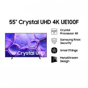 Samsung 55" Crystal UHD 4K UE100F Smart TV | UA55UE100FKXXD