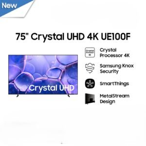 Samsung 75" Crystal UHD 4K UE100F Smart TV | UA75UE100FKXXD