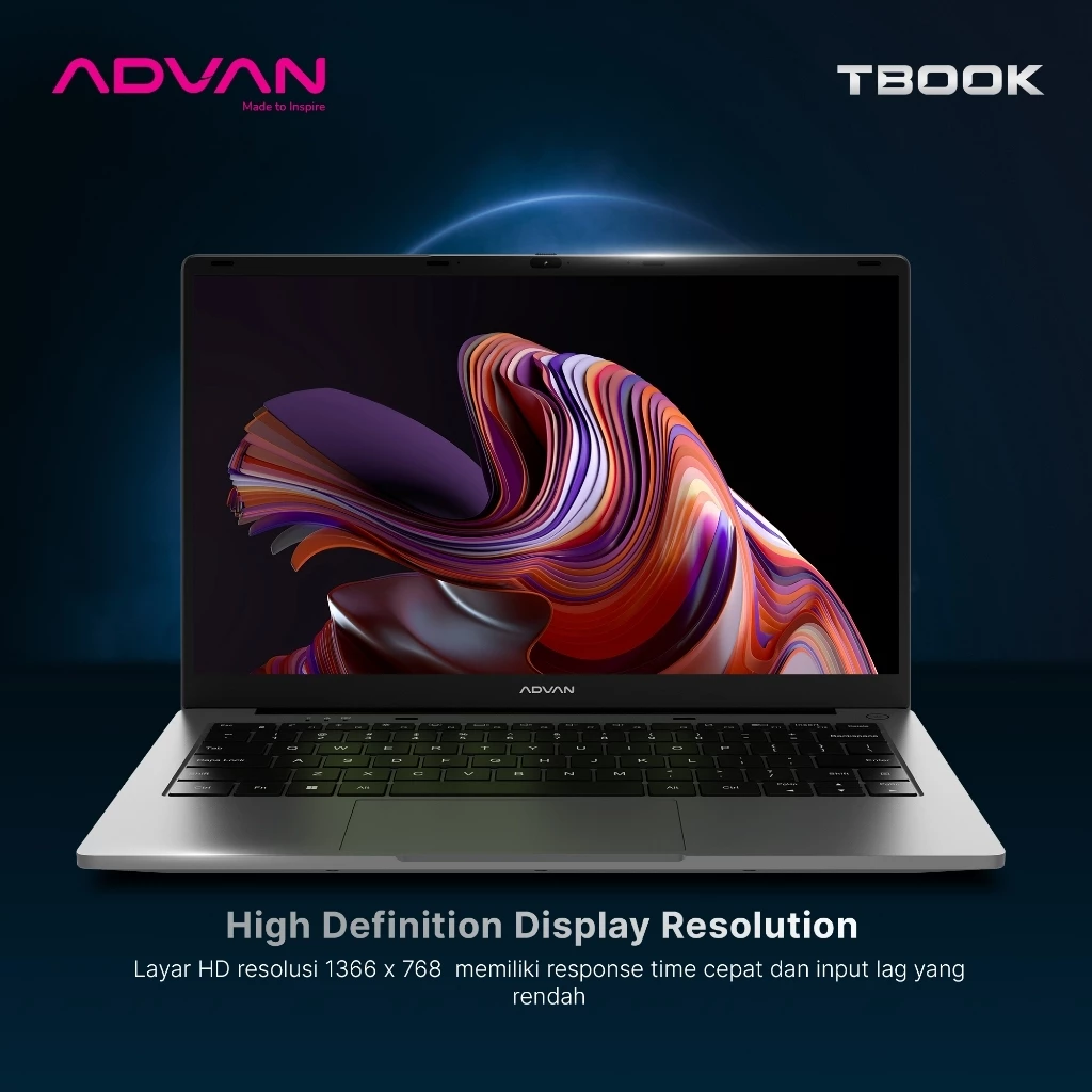 ADVAN Laptop TBook Intel N100 - Gambar 7