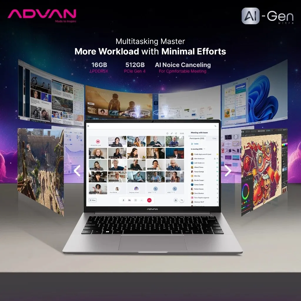 Advan Laptop AI Gen ULTRA Intel - Gambar 4