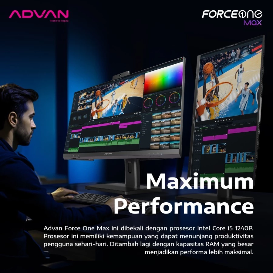 Advan AIO Force One MAX AIO Intel Core i5 - Gambar 4