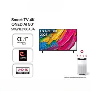 LG Smart TV 4K 50 inci QNED evo AI 80