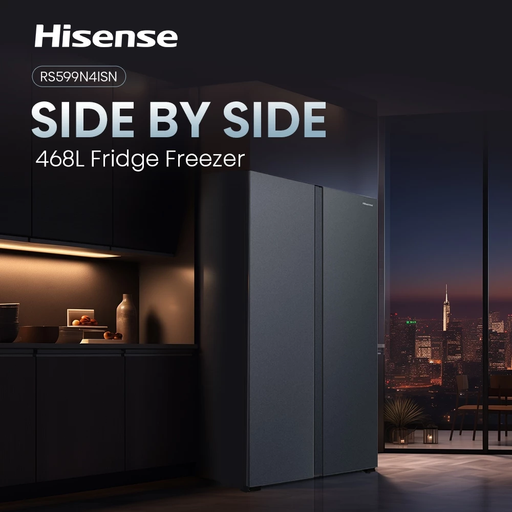 Hisense Side by Side 468L RS599N4ISN - Inverter Pro Grey - Gambar 4
