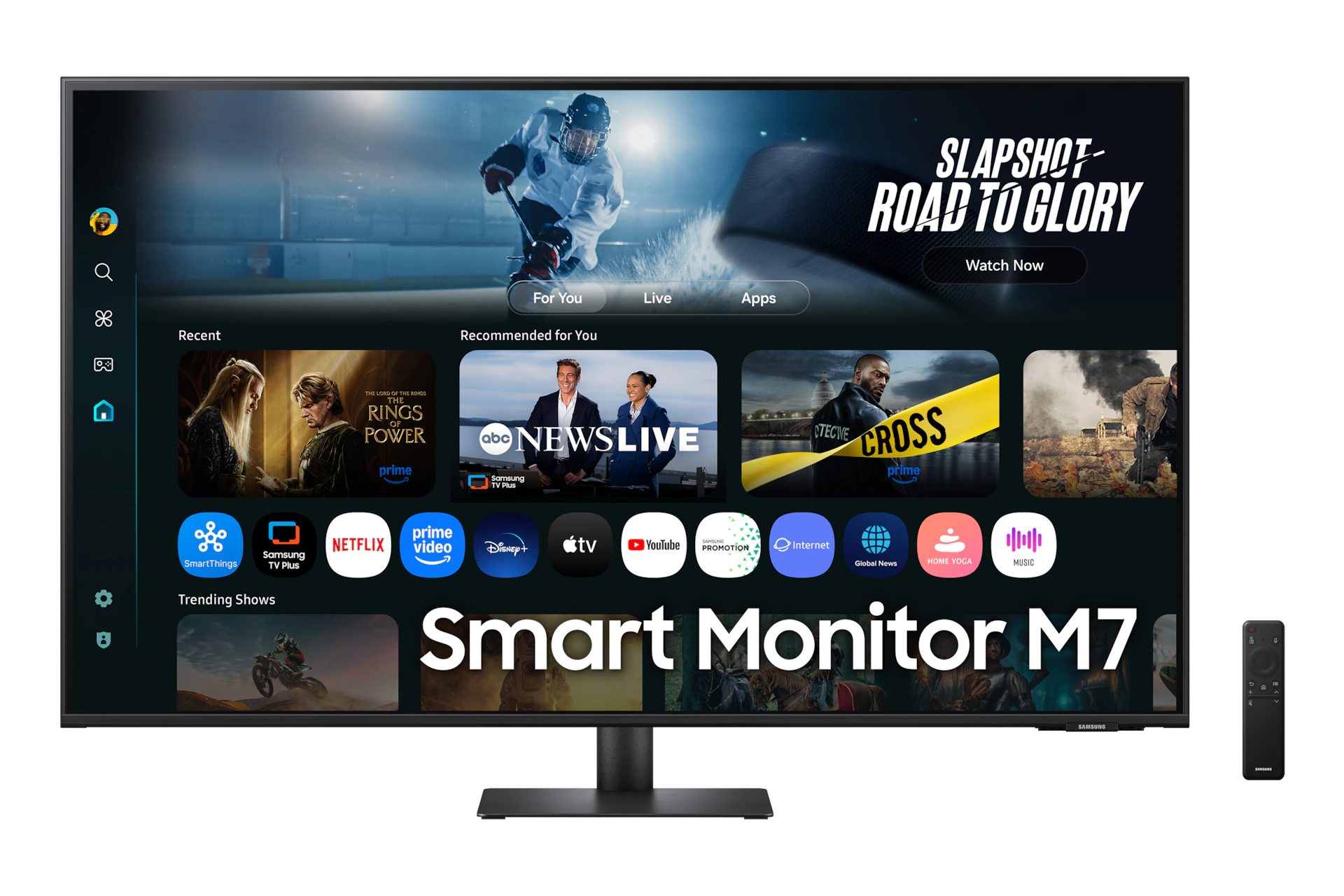 Samsung Smart Monitor 43" M7 M70F 4K UHD Vision AI Smart TV Apps - LS43FM702UEXXD