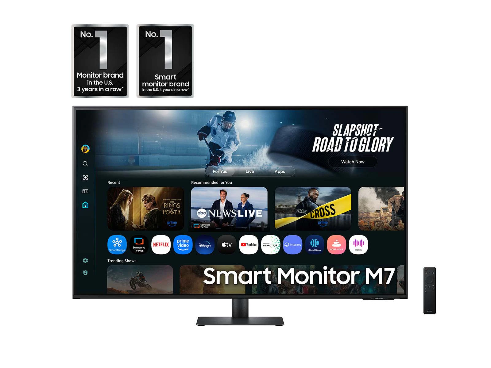 Samsung Smart Monitor 43" M7 M70F 4K UHD Vision AI Smart TV Apps - LS43FM702UEXXD - Gambar 3
